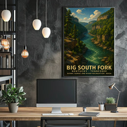 Big South Fork Scenic Gorge And River Poster