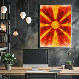 Radiant Sunburst Poster