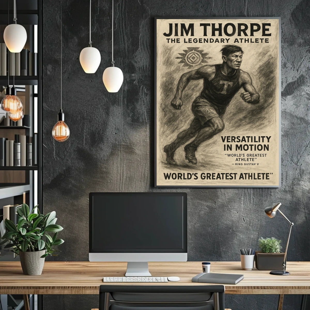 Jim Thorpe The Legendary Athlete Poster