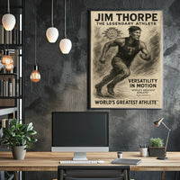 Jim Thorpe The Legendary Athlete Poster