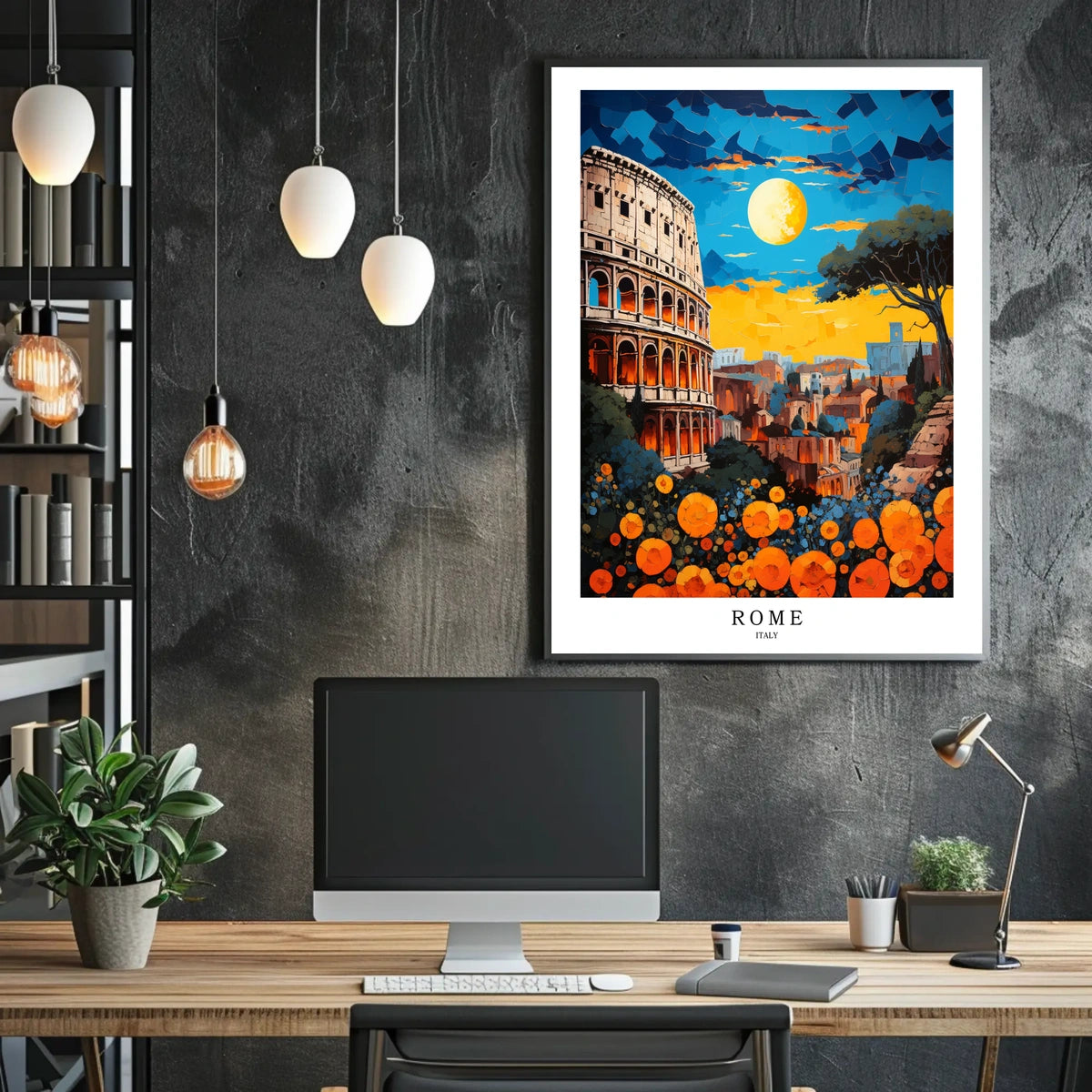 Rome A Vibrant Cityscape Poster