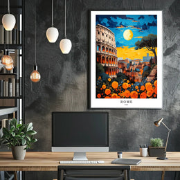 Rome A Vibrant Cityscape Poster