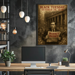 Black Tuesday Wall Art Historical or Presidential Poster