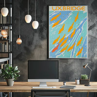 Uxbridge Fish Art Poster