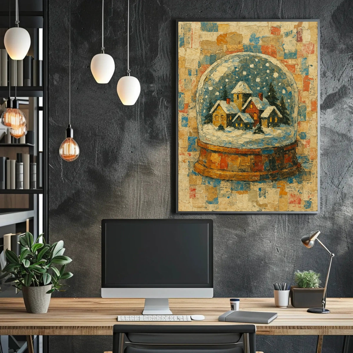 Winter Wonderland In A Snow Globe Poster