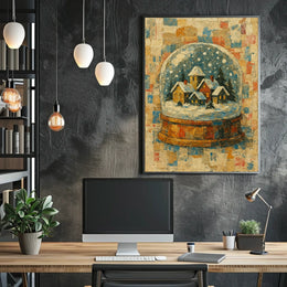Winter Wonderland In A Snow Globe Poster