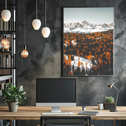 Dolomites Autumn Splendor: Serene Nature National Park Poster