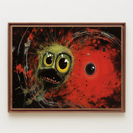Cosmic Creature in Space Artistry Abstract or Artistic Poster