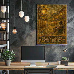 New Orleans Bayou Bright Poster