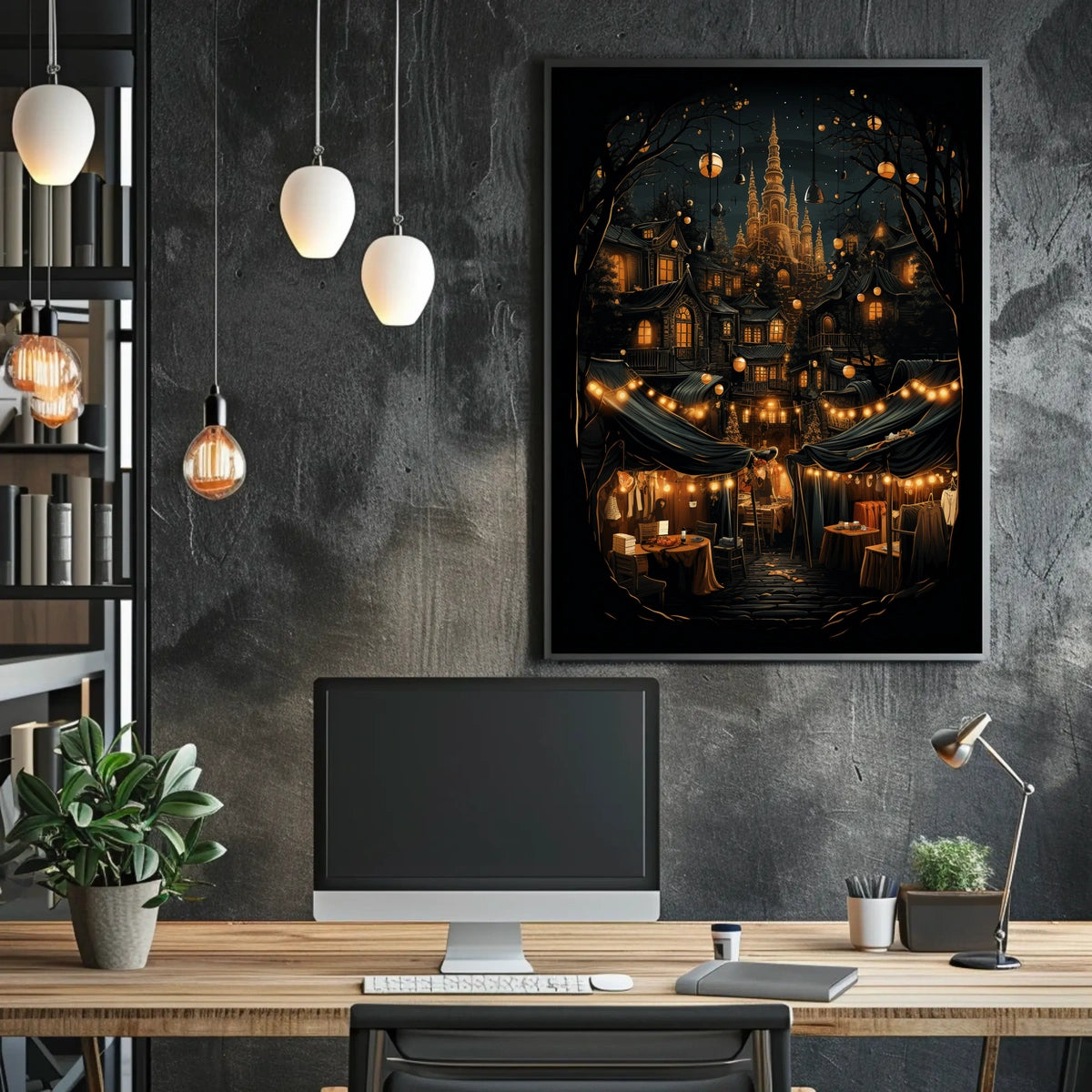 Enchanted Night Market Poster