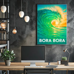 Bora Bora Wave Poster