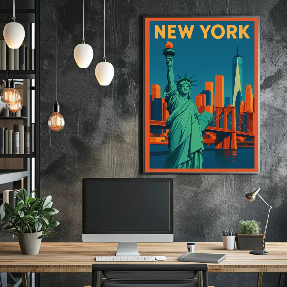Flat New York Poster Museum Quality Wall Art City Lovers