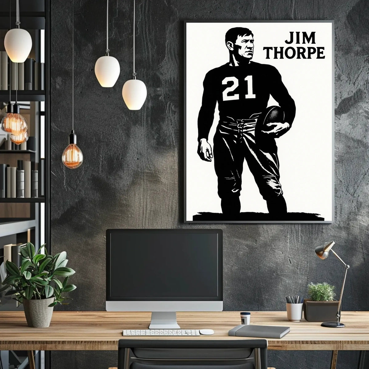 Jim Thorpe Legendary Athlete Poster