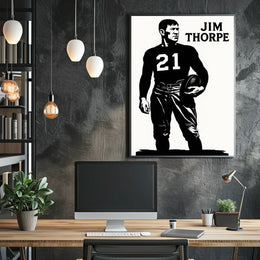 Jim Thorpe Legendary Athlete Poster