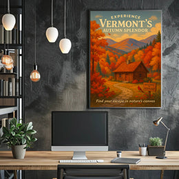 Vermont Autumn Splendor Wall Art Print