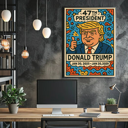 Donald Trump Patriotic Celebration Pop Art Poster