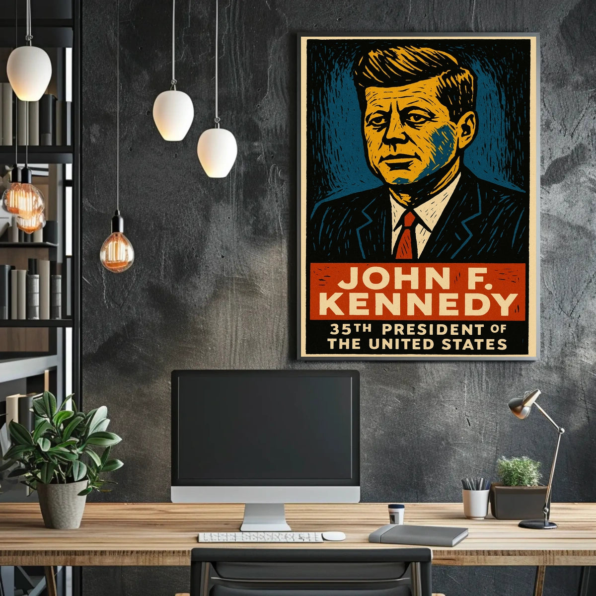 John F. Kennedy 35Th President Poster