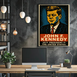 John F. Kennedy 35Th President Poster