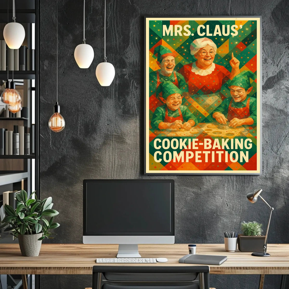 Mrs. Claus Cookie-Baking Competition Poster