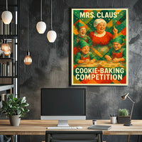 Mrs. Claus Cookie-Baking Competition Poster