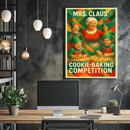 Mrs. Claus Cookie-Baking Competition Poster