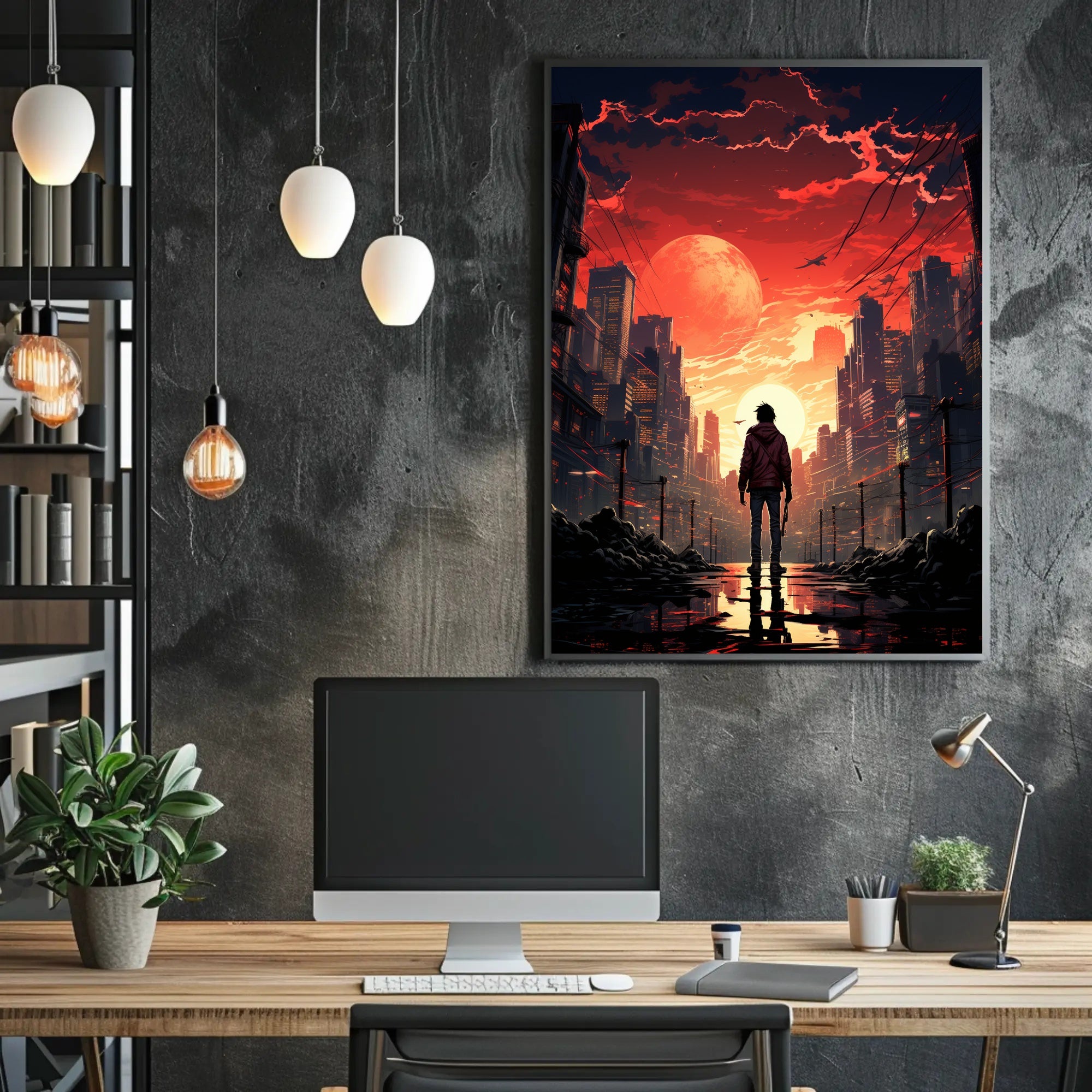 Dystopian Sunset Poster