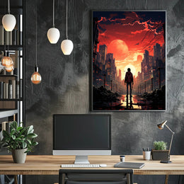 Dystopian Sunset Poster