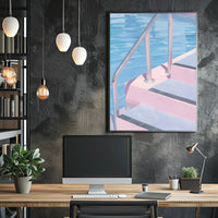 Poolside Serenity Poster
