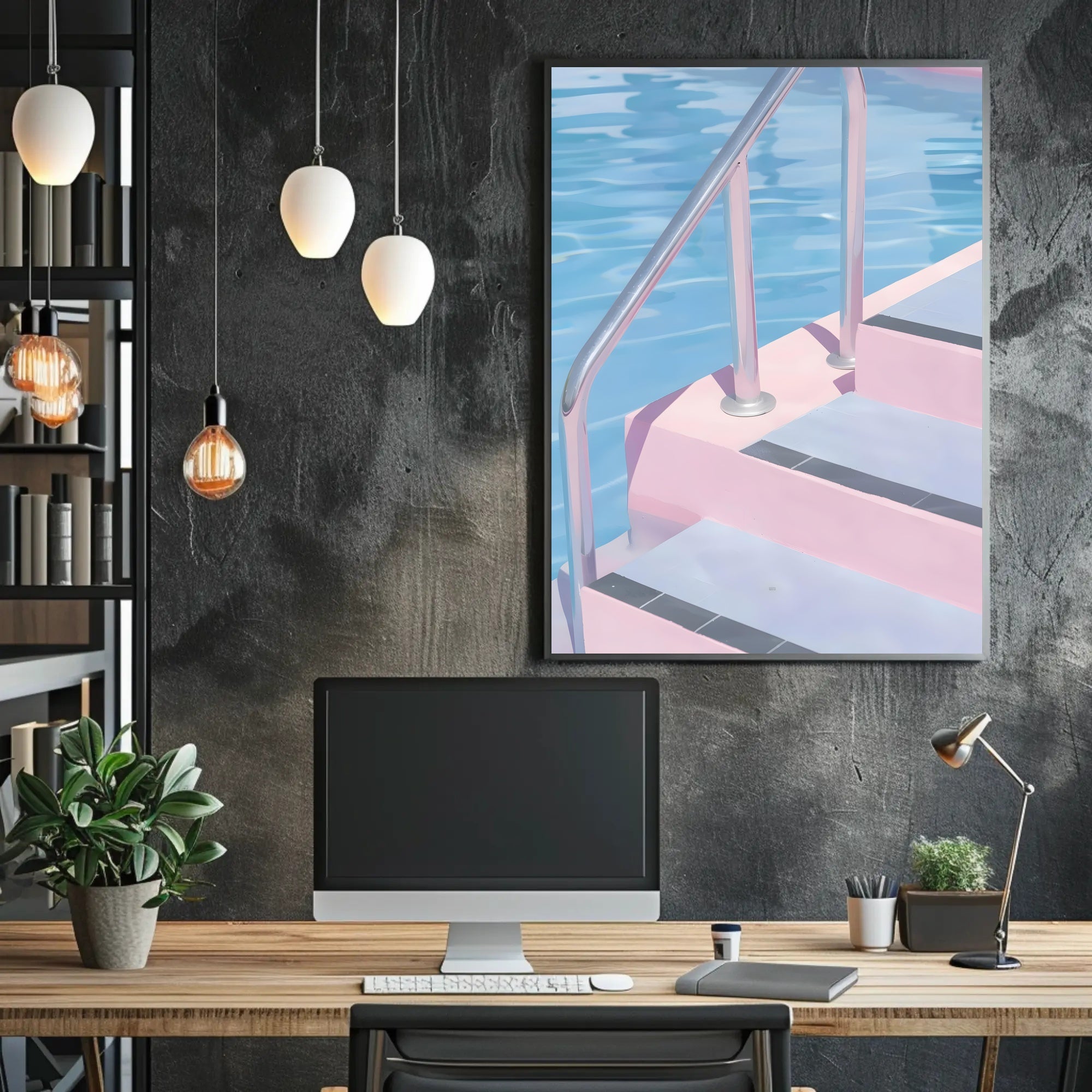 Poolside Serenity Poster