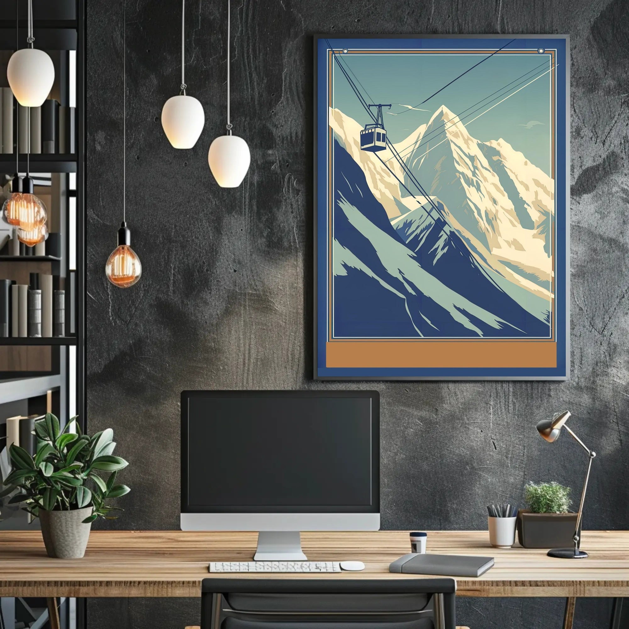 Mountain Cable Car Adventure Poster
