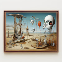 Surreal Desert Dreamscape Abstract Artistic Poster