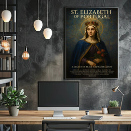 St Elizabeth Of Portugal Religious Poster Print