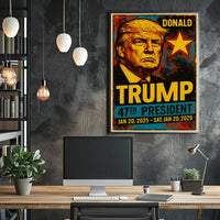 Donald Trump 47th President of the United States Graffiti Pop Art Poster