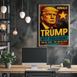 Donald Trump 47th President of the United States Graffiti Pop Art Poster