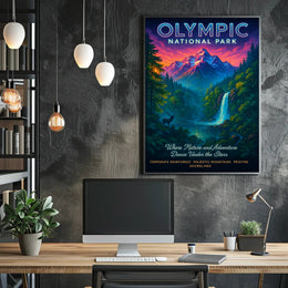 Olympic National Park Adventure Poster Print