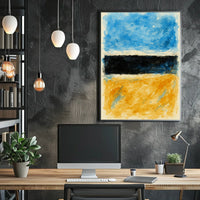 Abstract Color Blocks Abstract Poster