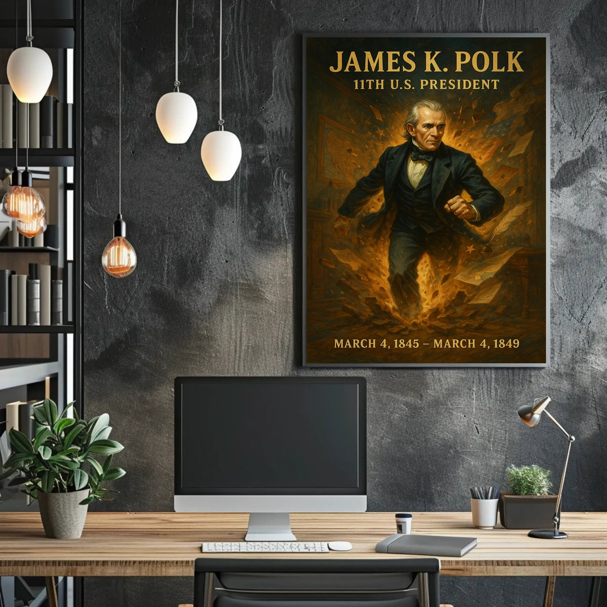James K. Polk 11th President Poster