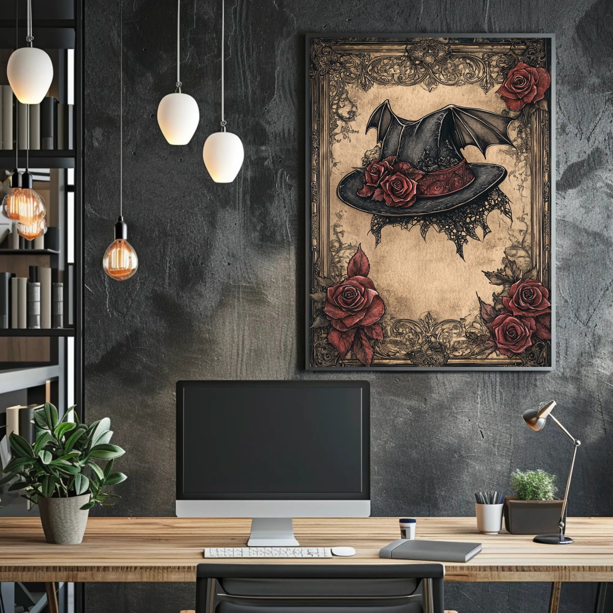 Enchanted Gothic Hat Poster