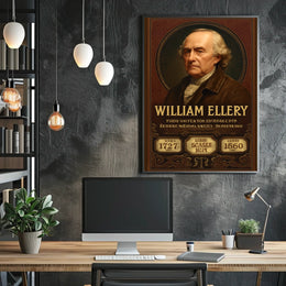 William Ellery Historical Figure Portrait Poster