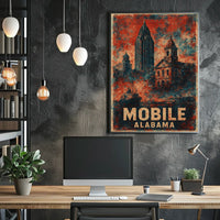 Mobile, Alabama A Vintage Tribute Poster