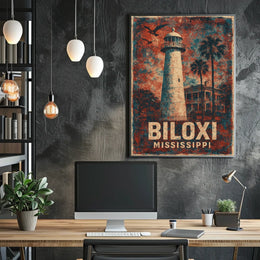 Biloxi Lighthouse Mississippi Poster