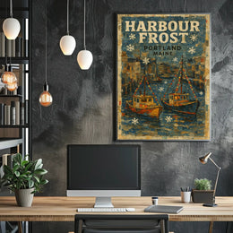 Harbour Frost Portland, Maine Poster