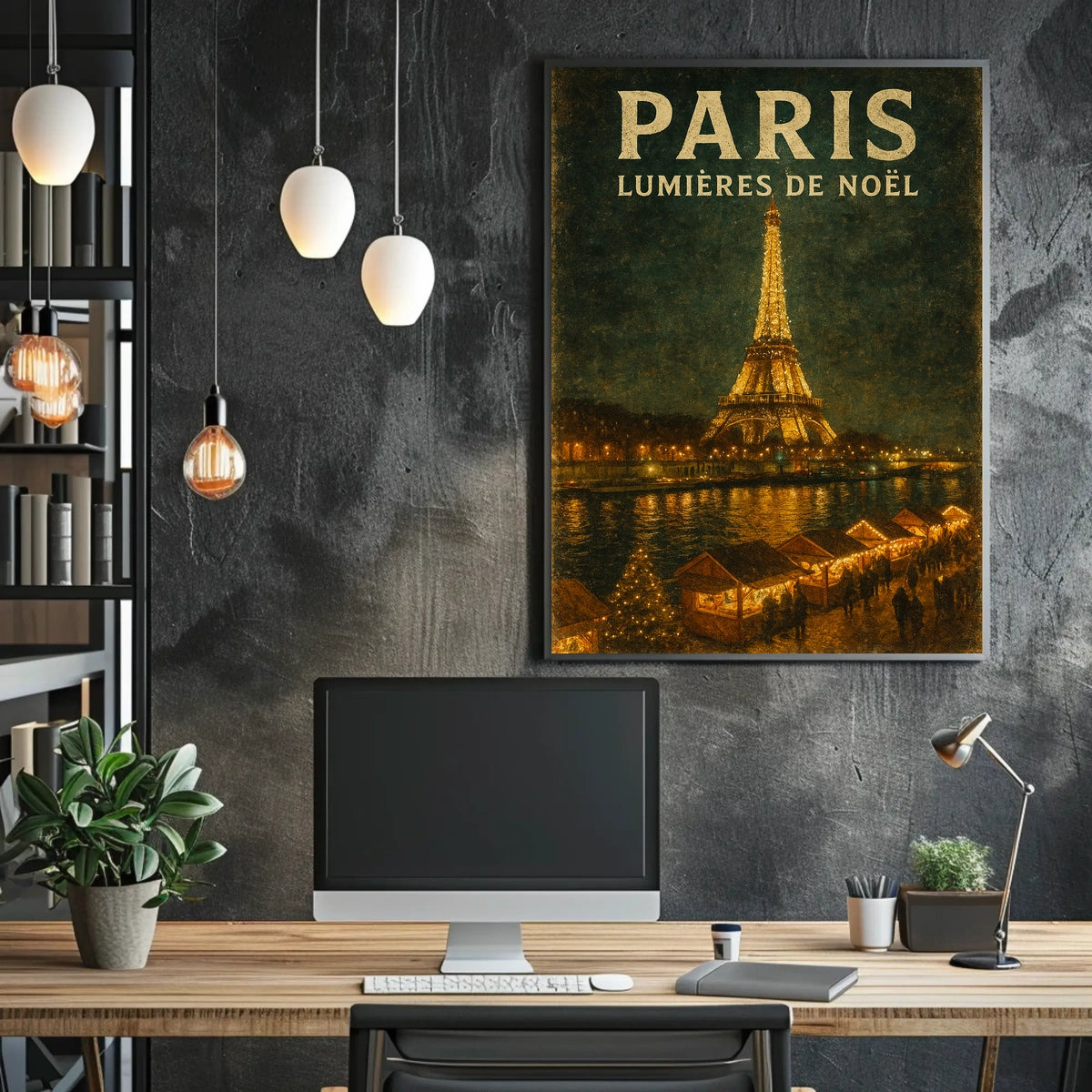 Paris Lumières De Noël Poster