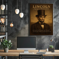 Abraham Lincoln Legacy in Photorealism Poster PosterGoat