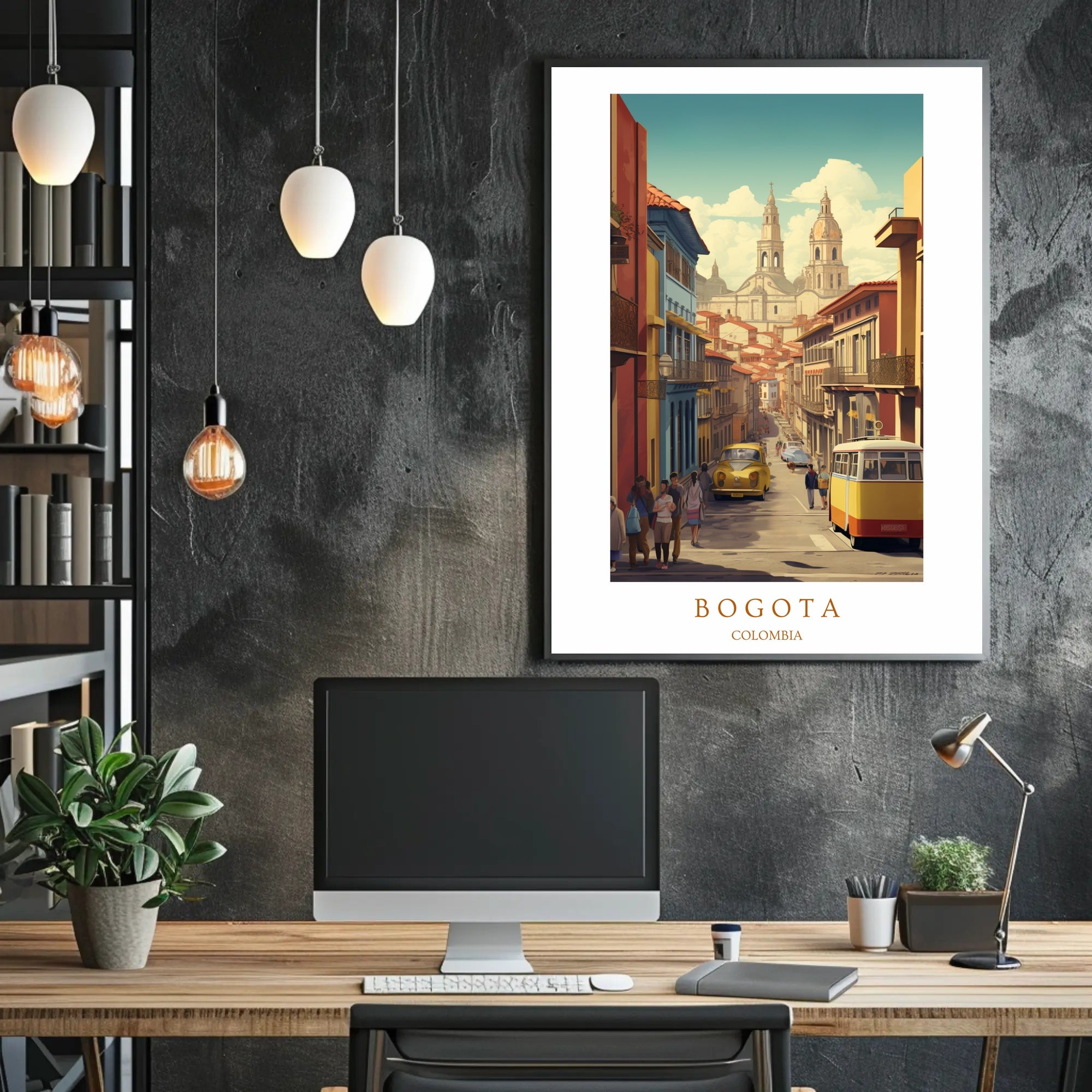 Streets of Bogotá Poster PosterGoat