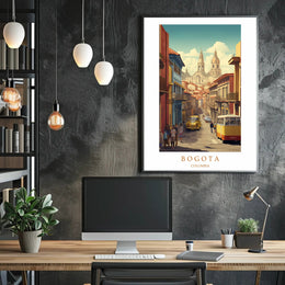 Streets of Bogotá Poster PosterGoat