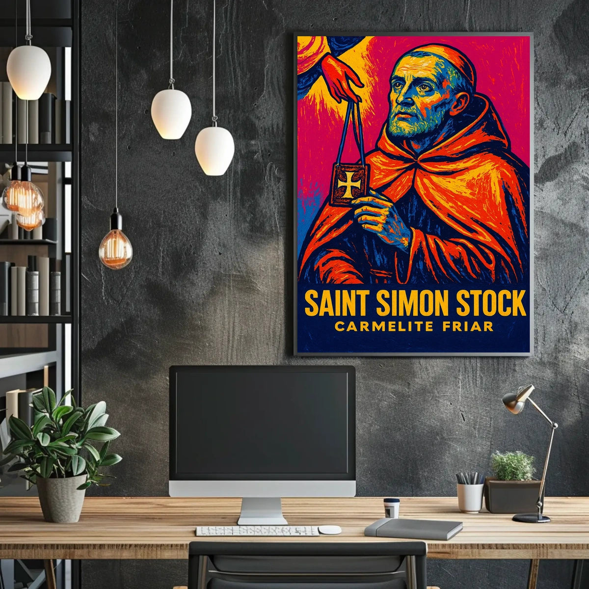 Saint Simon Stock Carmelite Friar Poster