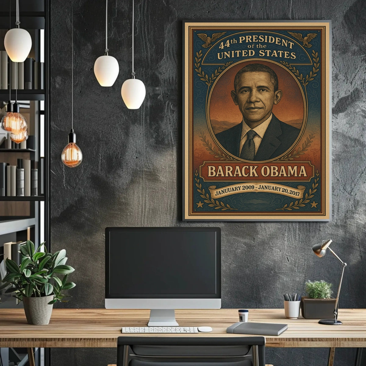 Barack Obama Presidential Historical Poster