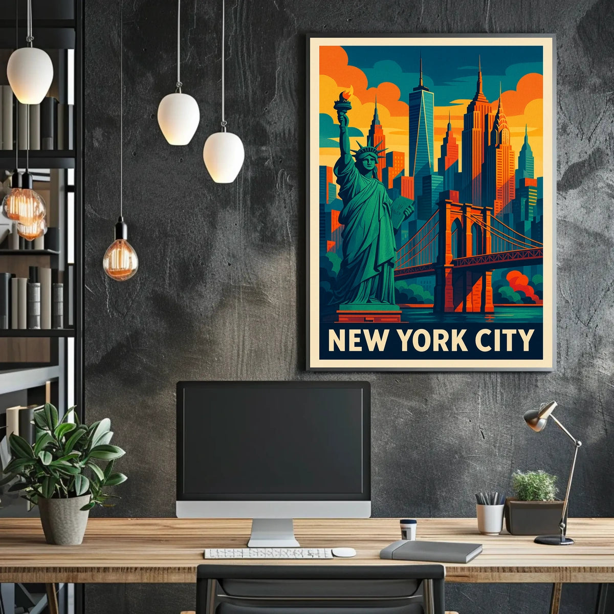 New York City Skyline Poster