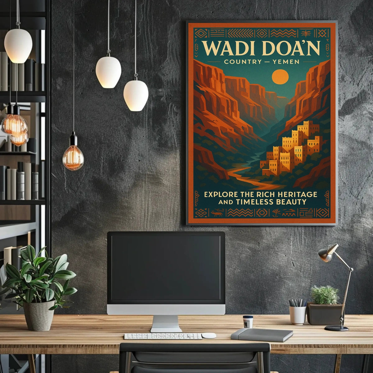 Wadi Doan Explore YemenS Timeless Poster